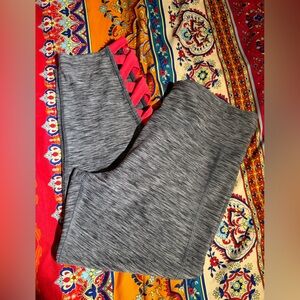 Women’s Gray Leggings with Pink Accents